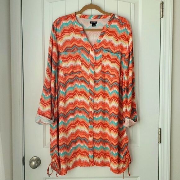 ✨️New Directions Curvy, womans tunic, size 1X, NWT ✨️ - Picture 1 of 7